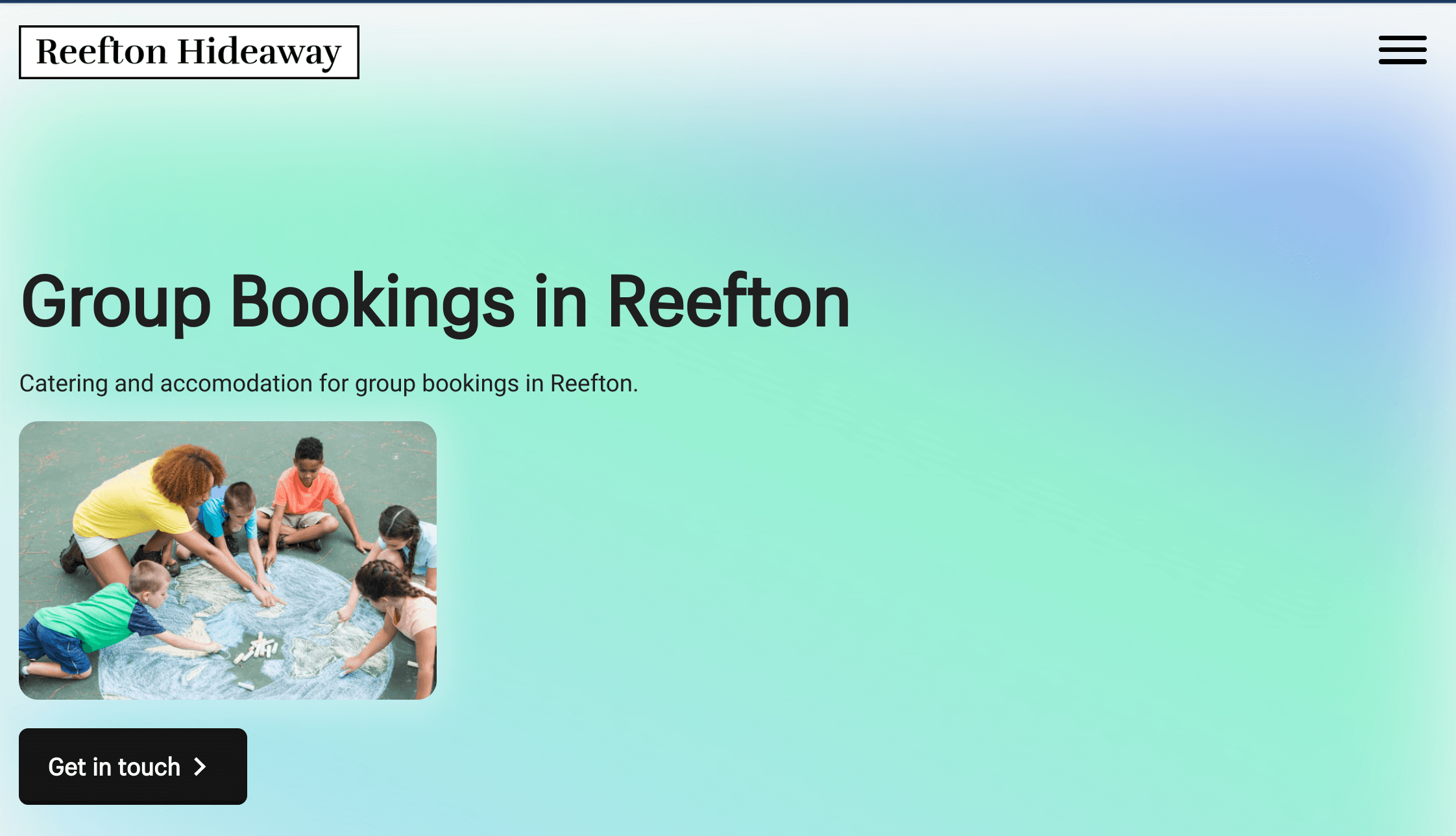 Removed generic accommodation content offering to focus on group travel from the get go.