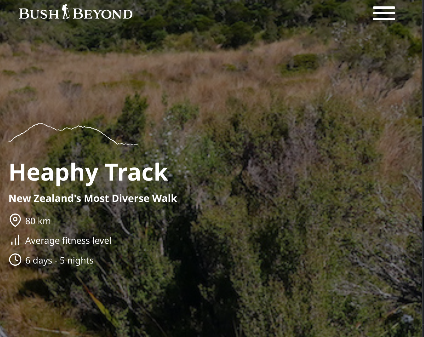 Bush and Beyond Heaphy Track Guided Walk